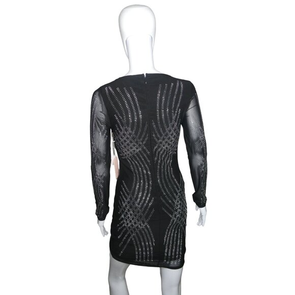 Blashe Women's Black Silver-Studded Mini Dress Size M‎ - Picture 2 of 7
